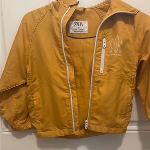 Zara Yellow Raincoat Lightweight Water-Resistant